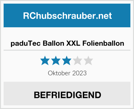  paduTec Ballon XXL Folienballon Test