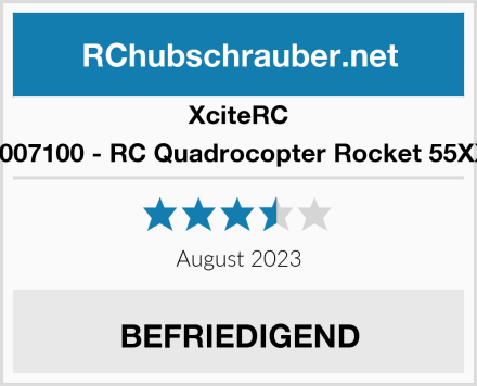 XciteRC 15007100 - RC Quadrocopter Rocket 55XXS Test