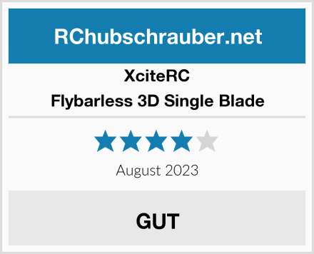 XciteRC Flybarless 3D Single Blade Test