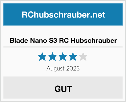  Blade Nano S3 RC Hubschrauber Test